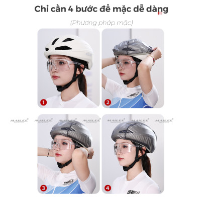 Vỏ Bọc mũ bảo hiểm xe đạp AD-01 1 cỡ có phản quang, giúp chống nước, chống gió, bụi, bọc mũ bảo hiểm xe đạp - Mai Lee