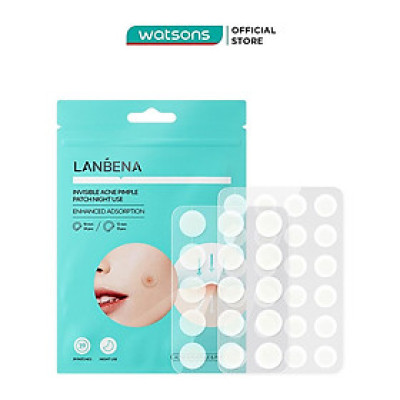 Miếng Dán Mụn Ban Đêm Lanbena Invisible Acne Pimple Patch Night Use 39Pcs