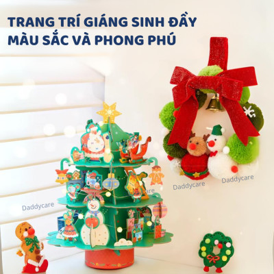 Vòng nguyệt quế noel Mideer Christmas wreath quà giáng sinh cho bé
