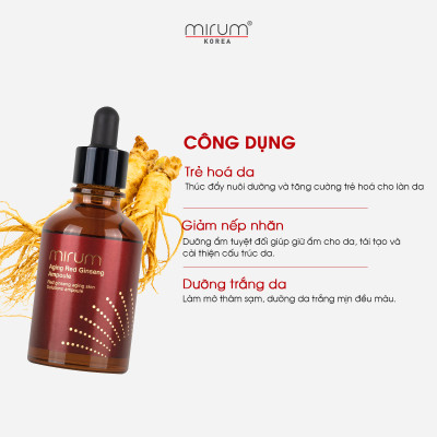 Tinh chất hồng sâm chống lão hóa, làm trắng, giữ ẩm Mirum 50ml
