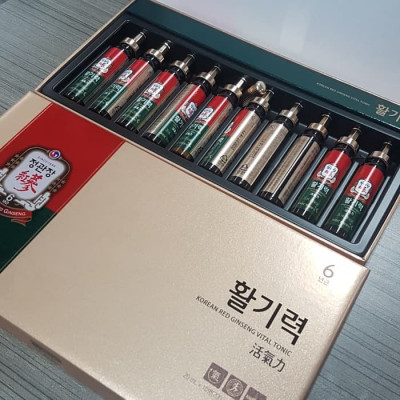 KGC Cheong Kwan Jang – Nước Uống Bổ Dưỡng Hồng Sâm KGC Vital Tonic (Hwal Gi Ruk) 20ml x 10 ống
