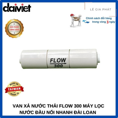 Van Xả Nước Thải Flow 300 Máy Lọc Nước Đầu Nối Nhanh ĐÀI LOAN - Hàng chính hãng