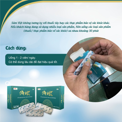 Sâm Việt - Hỗ trợ giúp ngủ ngon, nâng cao sức đề kháng (Hàng chính hãng)