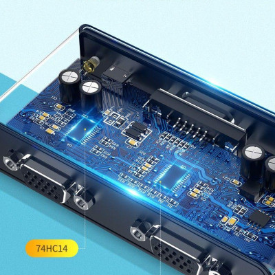 Ugreen UG80190CM339TK 1080P 60Hz full hd màu đen bộ chia vga 1 ra 2 có sẵn dây cấp nguồn - HÀNG CHÍNH HÃNG