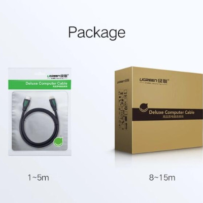 Ugreen UG30189HD116TK 1M màu Đen Cáp tín hiệu HDMI chuẩn 1.4 hỗ trợ phân giải 4K * 2K - HÀNG CHÍNH HÃNG