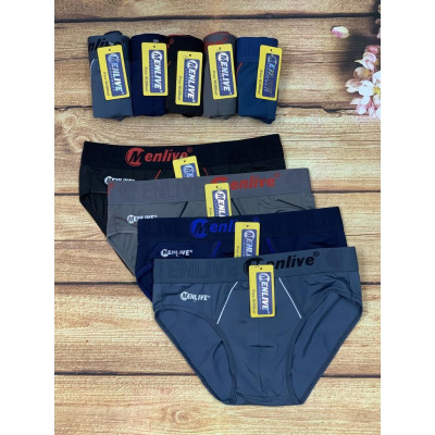 Combo 5 Quần Lót Nam Thun Lạnh Lưng To Menlive ML1 – Size M–4XL, Co Giãn 4 Chiều