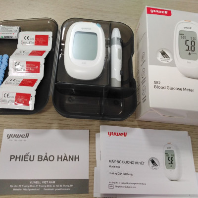 Máy Đo Đường Huyết Thế Hệ Mới Yuwell Accusure 582 - Kết Quả Chính Xác - Bảo Hành Trọn Đời