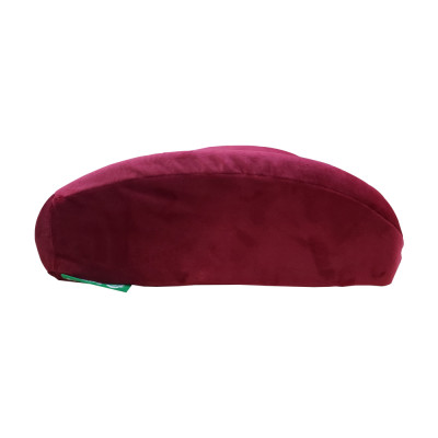 Gối tựa lưng văn phòng, ô tô chất liệu cao su non A có dây cài cố định - mẫu trơn