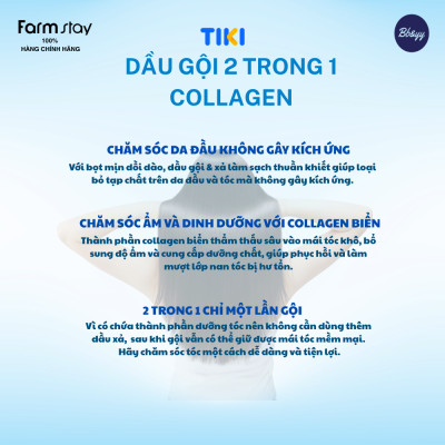 Dầu Gội 2 Trong 1 Collgane _ Collagen Water Full Shampoo & Conditioner