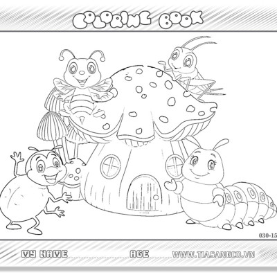 Xếp hình Tia Sáng Ngôi nhà hình nấm (30 Mảnh Ghép) - Tặng kèm tranh tô màu cho bé