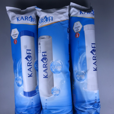 Combo Bộ 10 Cấp Lõi Lọc Karofi bộ lọc thô 1,2,3 và màng RO 50GDP, Cụm chức năng Đúc Nguyên Khối Karofi SMAX Hiệu Suất Cao  Hp6.2 Hydrogen - Hàng Chính Hãng