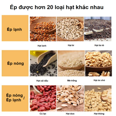 Máy ép dầu thực vật nóng và lạnh thương hiệu Anh Quốc cao cấp Aosida WF-ZN168 - Công suất 1800W - Hàng Chính Hãng