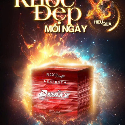 DMAXX thức uống bổ sung vitamin năng lượng không đường DAMODE 52 gói màu đỏ mỗi gói 2,2gr