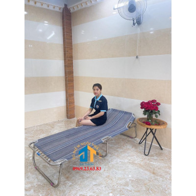 Giường xếp lưới khung inox ĐẠI THÀNH mẫu mới MM03