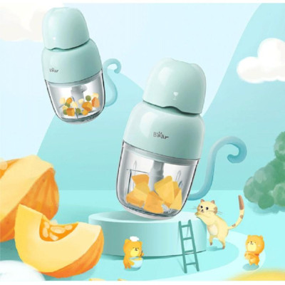 Máy Xay Thực Phẩm Xay Ăn Dặm BEAR Xay Cực Êm An Toàn Vệ Sinh 0.3L Công Suất 120 W  - Hàng Chính Hãng