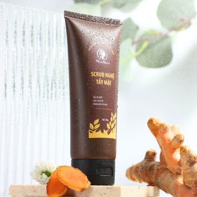Scrub Nghệ Tẩy Tế Bào Chết Da Mặt, Giúp Sạch Da và Trắng Da Sâu Từ Bên Trong Wonmom 70g