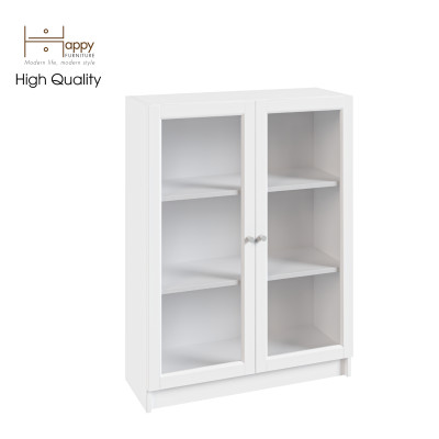 [Happy Home Furniture] CATY, kệ sách 3 tầng cửa kính,  80cm x 30cm x 106cm (DxRxC), KSA_012