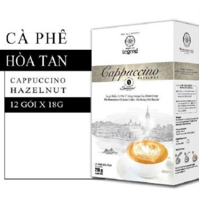 Combo 2 Hộp Cà Phê Trung Nguyên Legend Cappuccino Hazelnut – Hộp 12 Gói – Hương Hạt Dẻ Thơm Béo, Ngọt Dịu