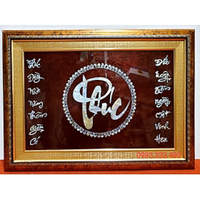 Tranh sơn mài khảm trai - Chữ Phúc