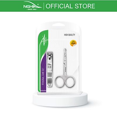 Combo 2 Sản Phẩm (Kéo Cắt Tỉa Lông Mũi Đầu Tròn - Bấm Móng) KỀM NGHĨA CB.2-002