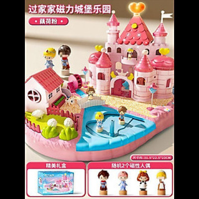 Đồ chơi ngôi nhà biệt thự búp bê có điều khiển từ tính di chuyển nhân vật thông minh có đèn nhạc