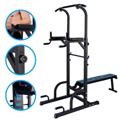 BG Giàn Xà Đơn,Xà Kép Thiết Bị Tập Luyện Máy Tập Tổng Hợp Tay Vai Bụng CHIN Đen (hàng nhập khẩu)