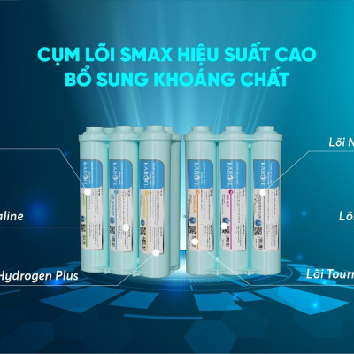 Máy lọc nước RO Mỹ 10 lõi Karofi KAQ-D58 Aiotec RO - Giao trước lắp sau miễn phí toàn quốc - Bảo hành 36 tháng - Hàng chính hãng