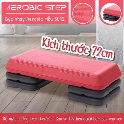 BG Bục dậm nhảy, aerobic, tập gym tại nhà AEROBIC STEP 72cm  giảmcân hiệu quả có thể điều chỉnh độ cao tập thể dục,