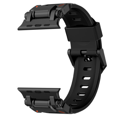 Dây Silicone Đầu Nối Kim Loại Explorer cho Apple Watch Ultra 1/2 & Apple Watch Series 4/5/6/7/8/9/SE/10 Size 44/45/46/49mm - Hàng Chính Hãng