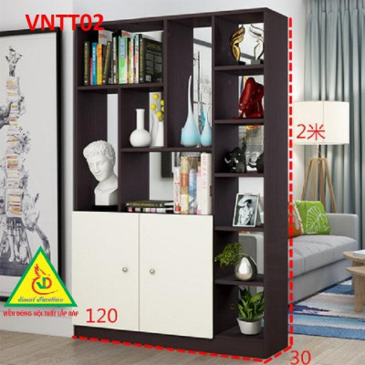 TỦ KỆ TRANG TRÍ KIÊM VÁCH NGĂN VNTT02A - Nội thất lắp ráp Viendong Adv