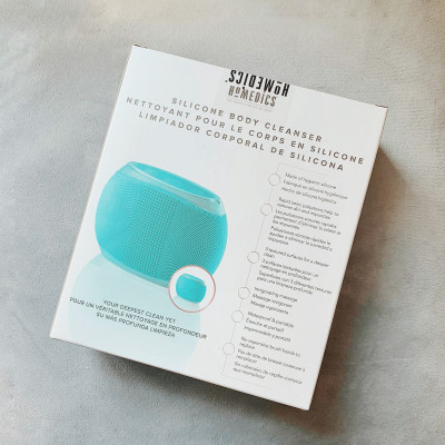 Máy tẩy da chết và massage cơ thể USA Silicone kháng khuẩn, công nghệ siêu âm HoMedics BDY-300 nhập khẩu  USA