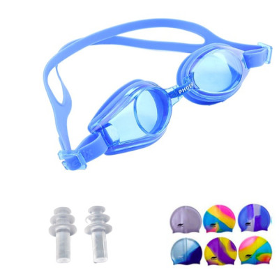 Kính Bơi Phoenix 203 BORO SPORT  - Tặng Nón Bơi  Và Bịt Tai Silicon ( Giao màu ngẫu nhiên )