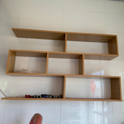 Kệ sách treo tường ziczac 3 tầng - T713