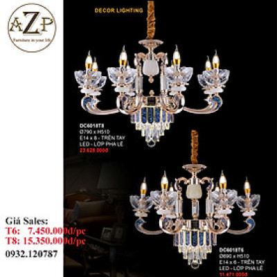 ĐÈN THẢ TRẦN (TAY) / ĐÈN TRANG TRÍ AZP-TT6018 phong cách Tân Cổ Điển, hàng nhập khẩu AZP