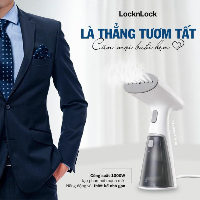 Bàn ủi hơi nước cầm tay Lock&lock ENI148 Mini handy steamer - Hàng Chính Hãng