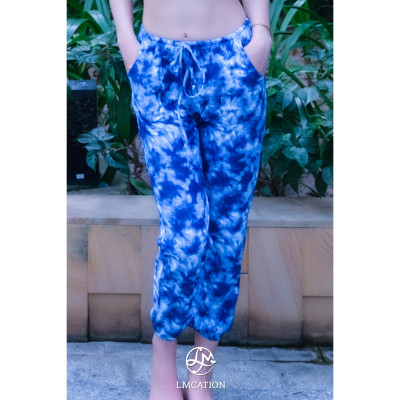 Bộ đồ đa năng LMcation - Áo bikini thể thao LMcation Elisa - Màu trắng & Quần dài đa năng LMcation Dana - Xanh dương