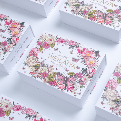 Set quà tặng cao cấp WEILAIYA: Combo Sữa tắm Hoa Hồng và Tẩy tế bào chết body - Giúp da sạch thơm, căng mướt