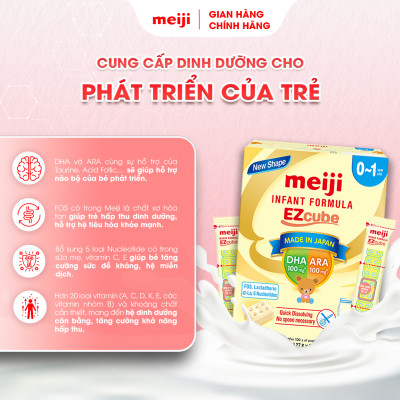 Combo 2 Hộp Thực Phẩm Bổ Sung Meiji Mama Milk & 1 Hộp Sản Phẩm Dinh Dưỡng Công Thức Meiji Infant Formula Ezcube