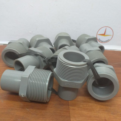 Nối ren ngoài 49 ống 27 nhựa Bình Minh( 5 cái )