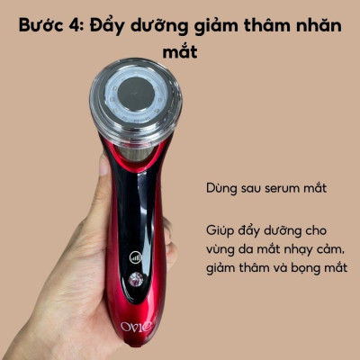 Máy đẩy tinh chất ENCHEN OVIE chăm sóc da mặt và mắt bổ sung Ion Enchen có đèn LED