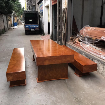 Bàn Ghế K3 Gỗ Cẩm Vàng