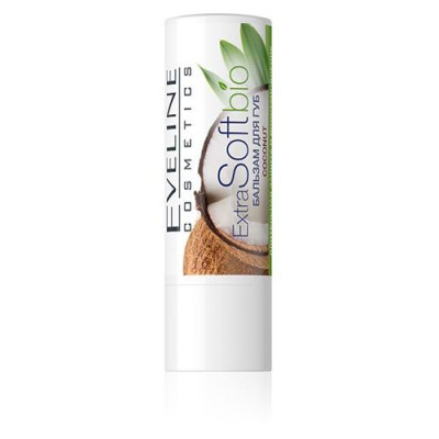 [Deal 79k] Son dưỡng Eveline Extrasoft Bio dưỡng ẩm môi hương dừa 4g