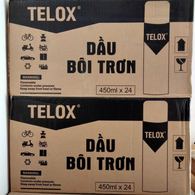 Thùng 24 bình xịt vệ sinh khuôn công nghiệp Telox 505 450ml