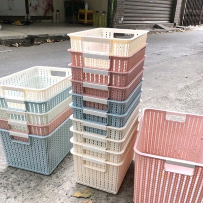 Rổ đan mây đựng đồ đa năng 3 size , Giỏ đan đựng quần áo (3415)