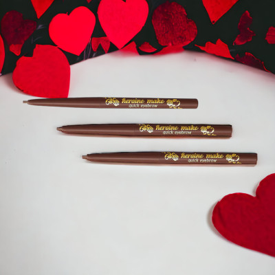 Bút Chì Sáp Kẻ Lông Mày Không Lem Trôi Lõi Siêu Mịn Màu Nâu Đen Kissme Heroine Make Quick Eyeliner