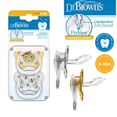 [ PV22302-GBX ] Bộ 2 ty ngậm hỗ trợ chống đột tử/chỉnh nha/chống vẩu Dr.Brown