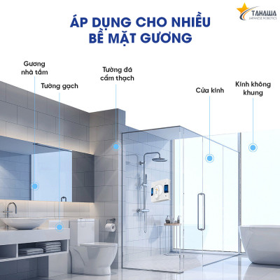 Robot lau kính TAHAWA TH-YW509 máy lau kính thông minh, robot lau kiếng tự phun nước -Phun nước 2 chiều - Bảo hành chính hãng 24 tháng - 1 đổi 1 trong 30 ngày - Hàng nhập khẩu chính hãng