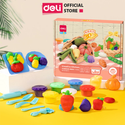 Đất Nặn Làm Bếp Làm Kem Mì Cùng Bé Khuôn Và Máy Thủ Công Deli - Đồ Chơi Giáo Dục Nhập Vai Thông Minh Cho Bé - 67801 67802 67805 YC