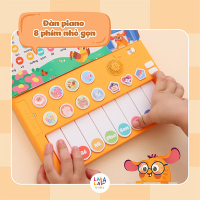 Đồ Chơi Âm Nhạc Lala Piano Phát Nhạc Tiếng Anh và Tiếng Việt cho bé – Lalala Baby