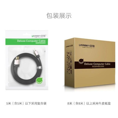 Ugreen UG10261HD123TK 2M màu Đen Cáp tín hiệu HDMI chuẩn 2.0 cáp dẹt đầu bọc hợp kim - HÀNG CHÍNH HÃNG